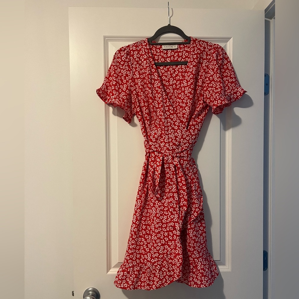 Red Floral Dress